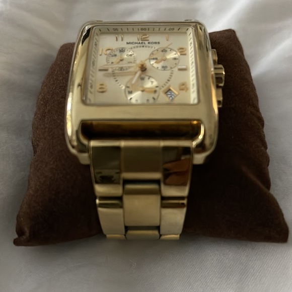 MICHAEL KORS Jet Set Chronograph Gold-tone Ladies Watch (MK5436). Pre-owned. - Picture 5 of 8